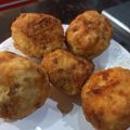El cooksnap de Oli Gutierrez cuando hizo Bolas de arroz, rellenas de picadillo.
