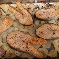 El cooksnap de Ali cuando hizo Salmón al horno con patatas panaderas.
