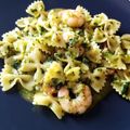 il Bigmama's kitchen quando ha preparato Mafaldine pesto gamberi e pomodorini