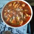 El cooksnap de Uladh Blåansikt Rodríguez cuando hizo Sopa de trigueros.