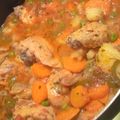 El cooksnap de Jesica Peña cuando hizo Pollo a la portuguesa con papas españolas .