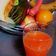 El cooksnap de Maurice Colmener cuando hizo Zumo de zanahoria y naranja con espuma de melón.