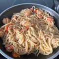 El cooksnap de Fernando Montenegro Mackliff cuando hizo Pasta con salsa cremosa y gambas/camarones.