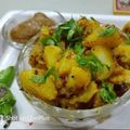 Disha Prashant Chavda's cooksnap of when they made બટેટા ની સૂકી ભાજી.