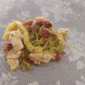El cooksnap de Diego Carda Roca cuando hizo Espaguetis de calabacín con jamón ibérico y pechuga de pollo.