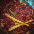 Cooksnap Erin Naomei semasa beliau membuat Daging Masak Merah (Ala Kedai Tom Yam).