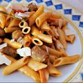 El cooksnap de Montse Casellas - Trasteamos en mi Cocina? cuando hizo Tortiglioni con salsa de longanizas frescas y verduras.