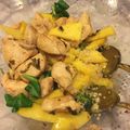 El cooksnap de Elena cuando hizo Ensalada de quinoa con pollo, mango y canónigos.