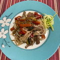 El cooksnap de Ana Muñoz cuando hizo Fideos de arroz con ternera y verduras (Noodles) 🍝.