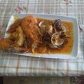 El cooksnap de Francisco Gonzalez cuando hizo Rape con almejas y gambas en salsa.