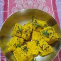 Jayshree Doshi's cooksnap of when they made ચણા ના લોટ ના ખમણ.