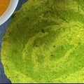 Sharayu Tadkal Yawalkar's cooksnap of when they made Moong Spinach Dosa.