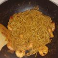 Cooksnap Linnea semasa beliau membuat Mee Goreng Simple.