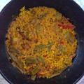 El cooksnap de Irene-Guirao cuando hizo Arroz con pollo.