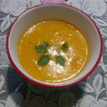 El cooksnap de Ely cuando hizo Sopa de zapallo y choclo crema.
