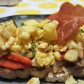 El cooksnap de Montse Casellas - Trasteamos en mi Cocina? cuando hizo Crema de tortilla con jamón.