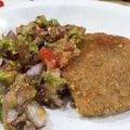 El cooksnap de Micaela Vidal cuando hizo Milanesas de soja (con texturizado de soja).