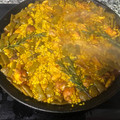 El cooksnap de Lucia Moreno cuando hizo Paella Valenciana.