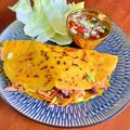 Emilys Home Cooked Kitchen's cooksnap of when they made Vietnamese Crispy Pancakes with Thai Ajard dipping sauce, Can be vegetarian too!.