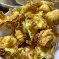 Cooksnap YaNa Nye semasa beliau membuat Crab Rangoon.