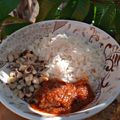 Maysun's kitchen's cooksnap of when they made White rice, stew and beans.
