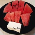 Cooksnap από Boydas Mplue στη συνταγή Σαλάτα με καρπούζι, φέτα και καρύδια