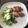Szombathné Tóth Erzsébet Cooksnap-ja, amikor elkészítette a(z) Grill csirkemell sült bacon szalonnával, saláta ágyon 🍽️ receptet.
