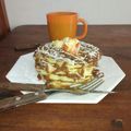 El cooksnap de lorena carreras cuando hizo Panqueques Americanos con Dulce de Leche (Hotcakes).