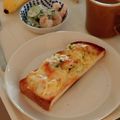 チコリママ's cooksnap of when they made 朝食に♪ポテトサラダのチーズマヨトースト.