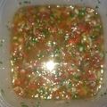 El cooksnap de Sheii Barboza cuando hizo Adobo para asado o Salsa Criolla, de Fernando.