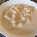 El cooksnap de Celia Portolés Gárriz cuando hizo Gnocchis integrales de patata con salsa vegana de eneldo 🥔 🌱.