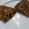 El cooksnap de Javier Vázquez cuando hizo Tortilla de Berenjena, Cebolla y Queso.