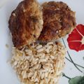 Cooksnap από Στέλλα Π.Β. στη συνταγή Καστανό ρύζι με μπιφτέκια