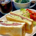 とろろ☆'s cooksnap of when they made コンビーフのサンドウィッチ.