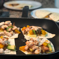 El cooksnap de Elena cuando hizo Quesadilla tropical.