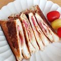 yocchi2109's cooksnap of when they made ベーコン入り☆グリルドチーズサンドイッチ.