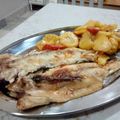 El cooksnap de Nuski cuando hizo Lubina a la espalda al horno.