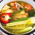 Magyarné Nyírő Kati Cooksnap-ja, amikor elkészítette a(z) Csirke aprólékból, lestyános húsleves receptet.