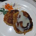 El cooksnap de Ossara Lamas cuando hizo Tortitas de plátano macho con amaranto (de una amiga).