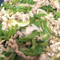 抹茶MILK's cooksnap of when they made 豚薄切り肉＆蓮根ピーマンの和風カレー炒め.