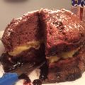 El cooksnap de tapese cuando hizo Pastel de chocolate con crema de naranja .