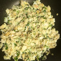 El cooksnap de Maribel cuando hizo Revuelto de migas de bacalao.