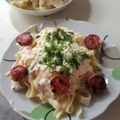 El cooksnap de Richard Luis Rodriguez CCenta cuando hizo Tallarines con salsa de camarones.
