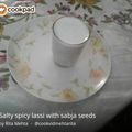 Rita mehta का कुकस्नैप जब उन्होंने मसालेदार लस्सी (masedladar lassi recipe in Hindi) बनाया था।