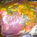 El cooksnap de Chefi Martinez cuando hizo Aguja de cerdo rellena con queso y bacon.