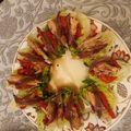 El cooksnap de Cocina Seignalet cuando hizo Cogollos de Tudela con ventresca de atún pimientos asados y anchoas.
