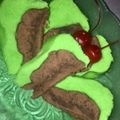 Cooksnap dari Okfa Viana Kharlina untuk resep 1. Bolu coklat pandan kukus