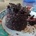 El cooksnap de lili cuando hizo Mug cake de cacao y avena 😋 (sin azúcar, grasa ni harina).