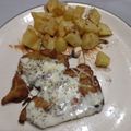 El cooksnap de Angélica Soula cuando hizo Milanesas de pollo con papas al horno.