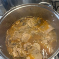 El cooksnap de Marga cuando hizo Estofado de solomillo de cerdo con champiñones.